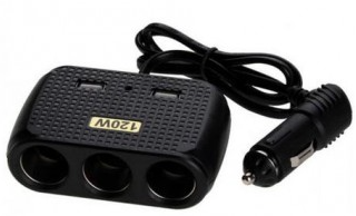 Priza auto12V/24V In-Car 1512 cu 5 intrari 120W negru